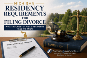 michigan residency filing requirements for divorce