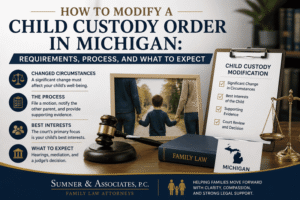 modify custody order Michigan