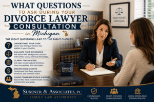 questions to ask divorce lawyer consultation michigan